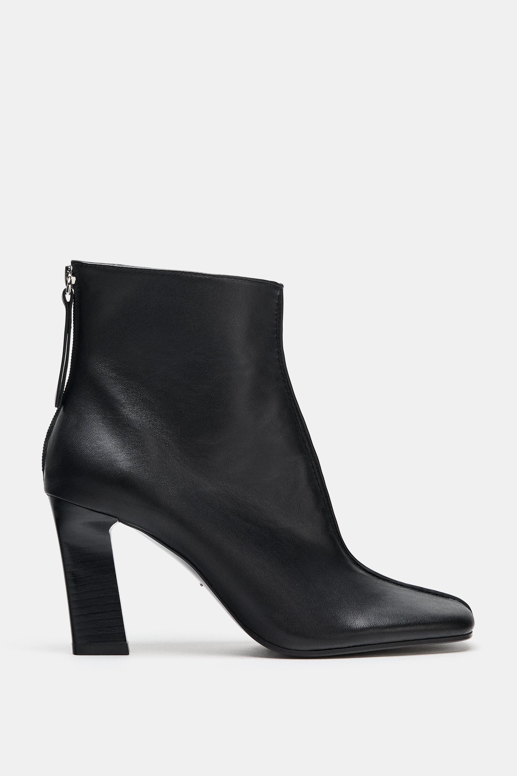 LIMITED EDITION LEATHER HEELED ANKLE BOOTS